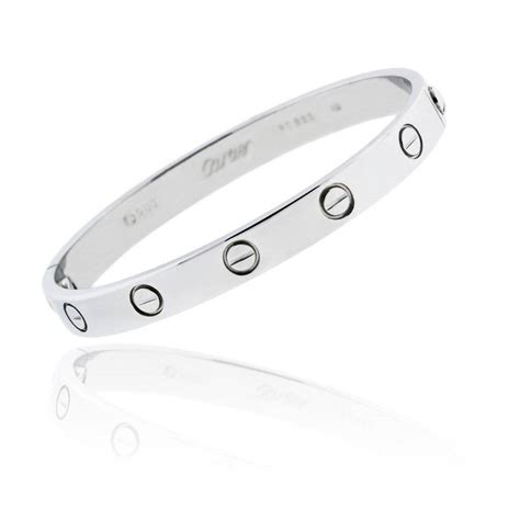 cartier sterling silver bracelet|cartier sterling silver bracelet price.